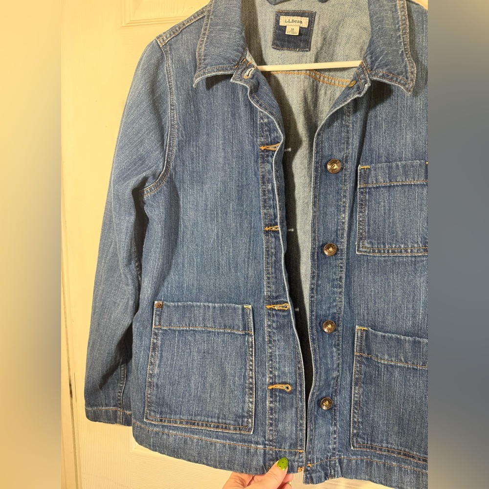 L.L. Bean Blue Jean Jacket - Picture 3 of 12
